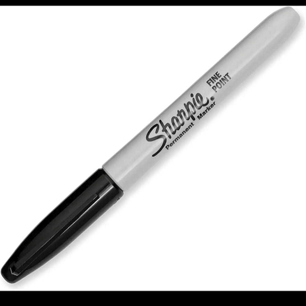 Sharpie Permanent Marker set of 4x Offical Black Sharpie Markers